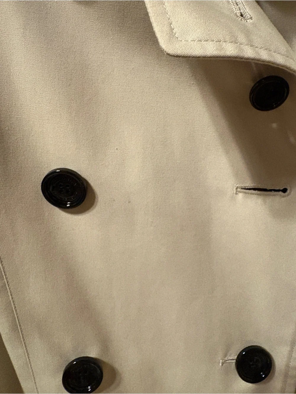 Classic Burberry Women's Beige Double-Breasted Trench Coat US Sz 4 - Picture 3 of 8